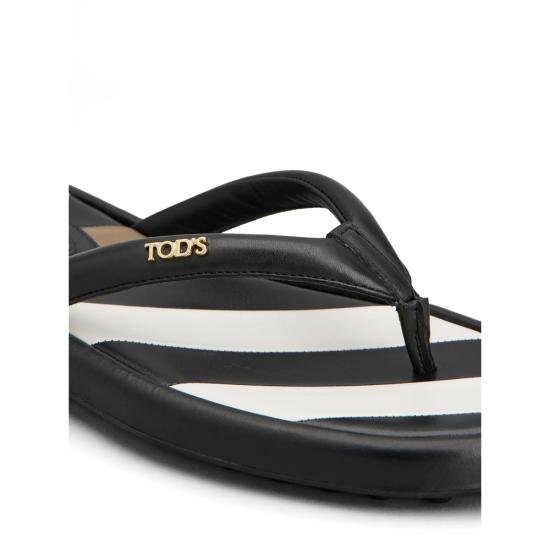 26SS 토즈 뮬/슬리퍼 XXW70L0KI00N 6MB999 BLACK WHITE - TODS