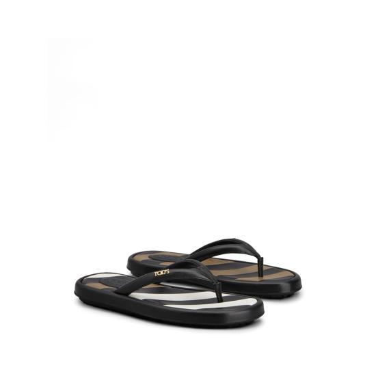 26SS 토즈 뮬/슬리퍼 XXW70L0KI00N 6MB999 BLACK WHITE - TODS