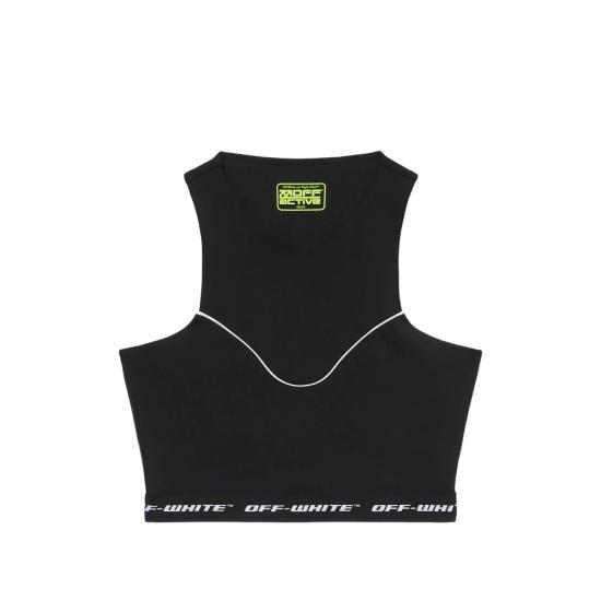 26SS 오프화이트 민소매 티셔츠 2VO05QS26JE R001 W003 BLACK