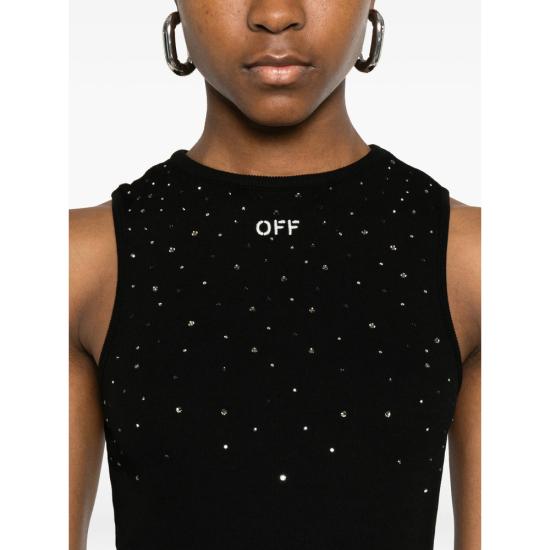 26SS 오프화이트 원피스 2DB463S26JE R001 W003 BLACK - OFF WHITE