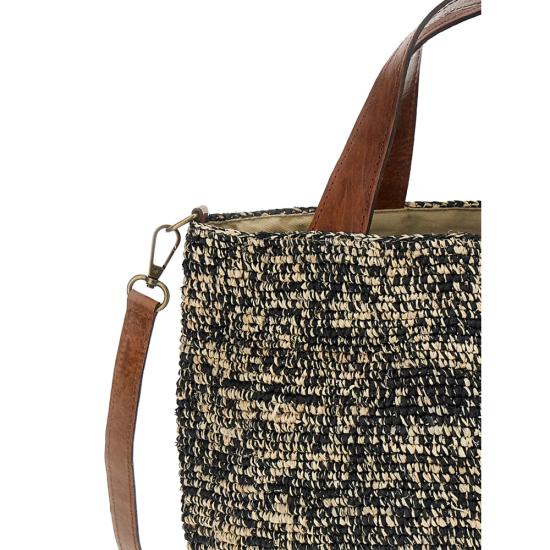 26SS 이벨리브 토트백 MIROZY TIGA NEUTRALS BLACK - IBELIV