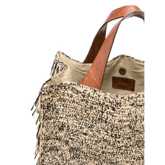 26SS 이벨리브 토트백 ONJA TIGA NEUTRALS BLACK - IBELIV