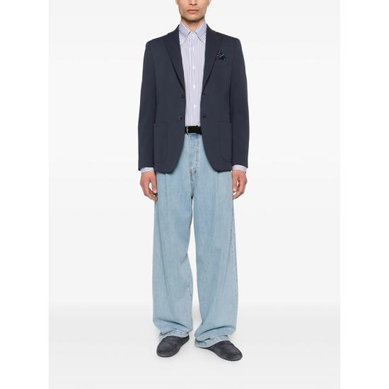 26SS 마짜렐리 셔츠 80 023 8 WHITE BLUE - MAZZARELLI