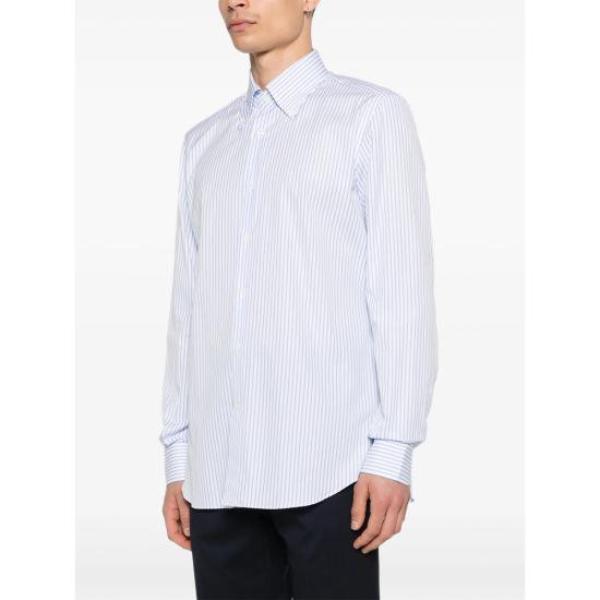 26SS 마짜렐리 셔츠 80 023 7 WHITE BLUE - MAZZARELLI