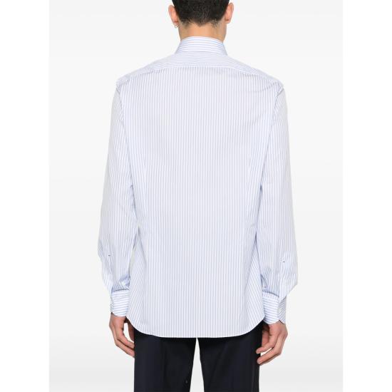 26SS 마짜렐리 셔츠 80 023 7 WHITE BLUE - MAZZARELLI