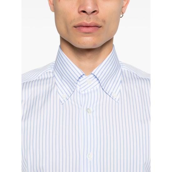 26SS 마짜렐리 셔츠 80 023 7 WHITE BLUE - MAZZARELLI