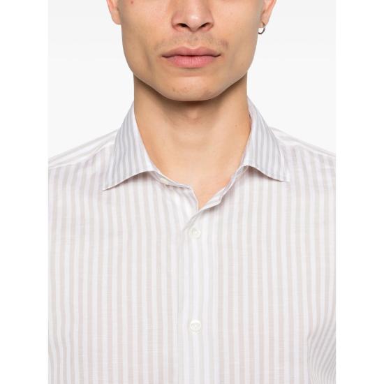 26SS 마짜렐리 셔츠 140 165 SOFT 14 WHITE NEUTRALS - MAZZARELLI