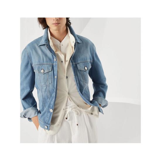 26SS 브루넬로 쿠치넬리 데님 자켓 ME6456909 C1470 BLUE - BRUNELLO CUCINELLI