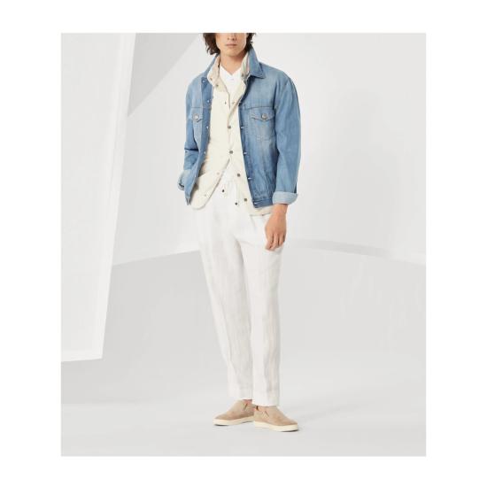 26SS 브루넬로 쿠치넬리 데님 자켓 ME6456909 C1470 BLUE - BRUNELLO CUCINELLI