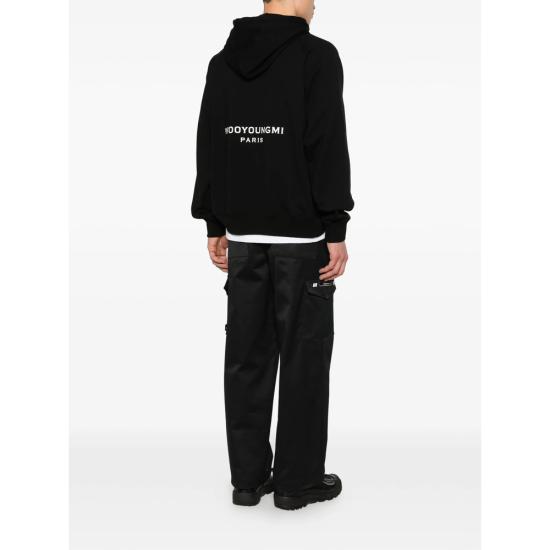 26SS 우영미 후드 티셔츠 W261TS37 741B BLACK - WOOYOUNGMI