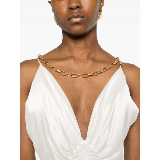 26SS 베르사체 원피스 1A05528 1024631 1W020 WHITE - VERSACE