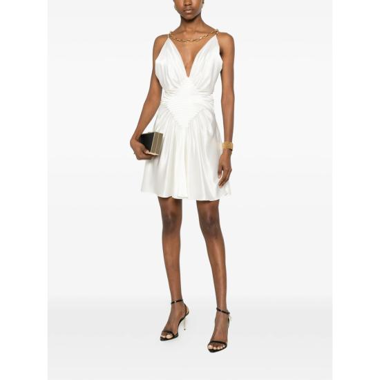 26SS 베르사체 원피스 1A05528 1024631 1W020 WHITE - VERSACE