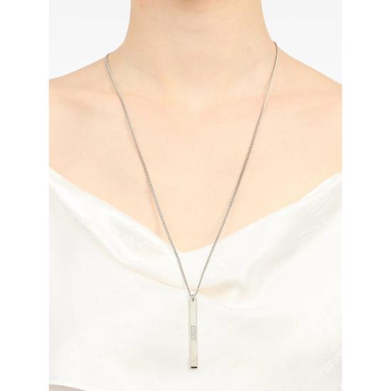 26SS MM6 메종마르지엘라 뉴메릭 바 네크리스 P6469 SM6UU0092 951 SILVER - MM6 MAISON MARGIELA
