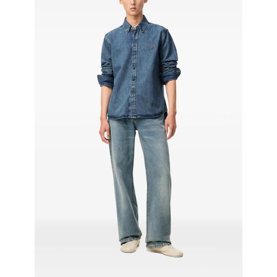 26SS 아미 데님 셔츠 USH786 DE0056 480 BLUE