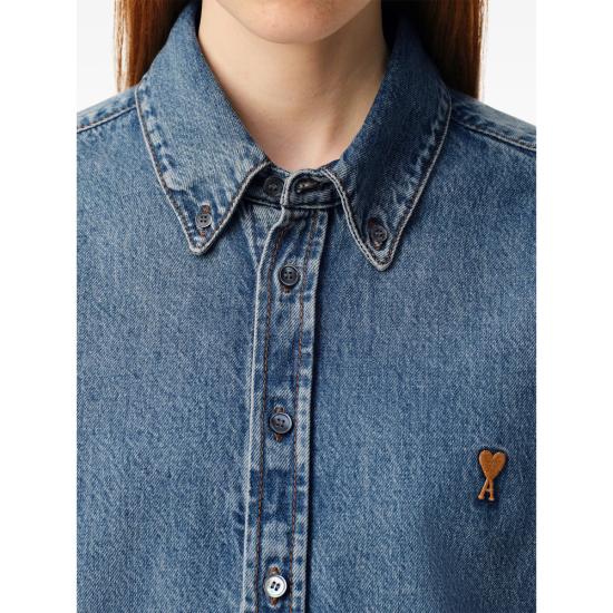 26SS 아미 데님 셔츠 USH786 DE0056 480 BLUE - AMI
