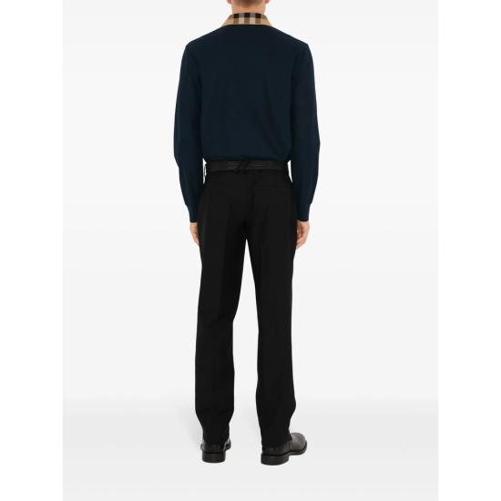 25FW 버버리 코튼 폴로셔츠 8098813 CODY LS B3590 BLUE - BURBERRY