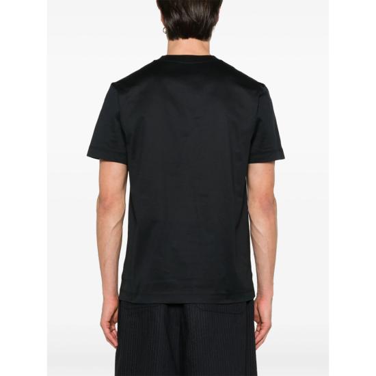 25FW 버버리 자수 로고 티셔츠 8107453 ES24 MW A1189 BLACK - BURBERRY