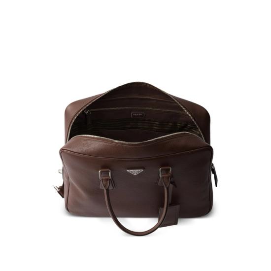 25FW 프라다 레더 워크 백 2VE027 2BBE F0038 BROWN - PRADA