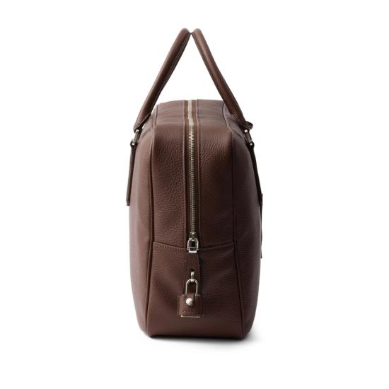25FW 프라다 레더 워크 백 2VE027 2BBE F0038 BROWN - PRADA