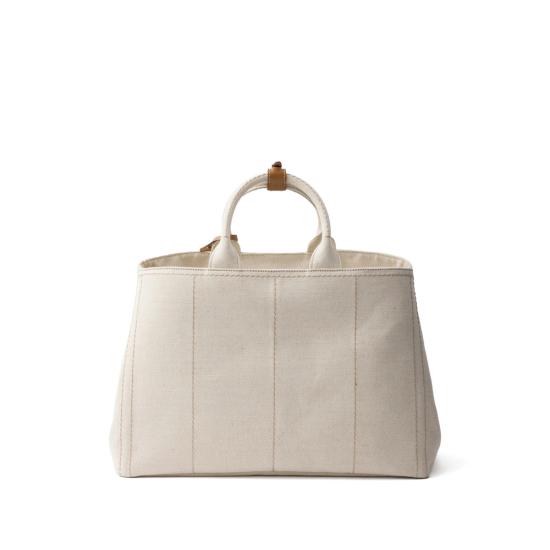 25FW 프라다 자르디니에르 엑스트라 라지 리넨 블렌드 토트백 2VG131 2CX9 F0018 NEUTRALS - PRADA