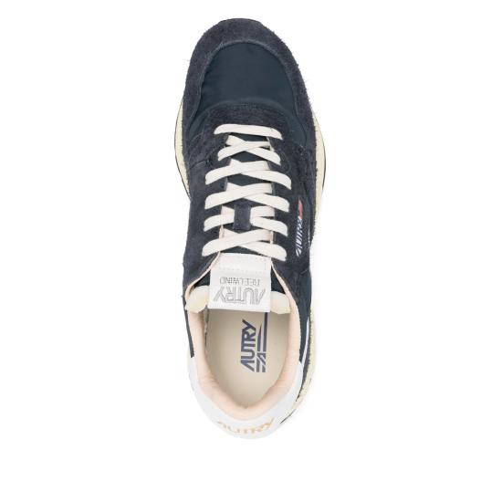 26SS 오트리 릴윈드 로우 나일론 스웨이드 스니커즈 WWLM NC30 BLUE WHITE - AUTRY