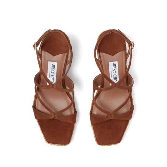 26SS 지미추 샌들 AYLA 85 CUG TAN BROWN - JIMMY CHOO