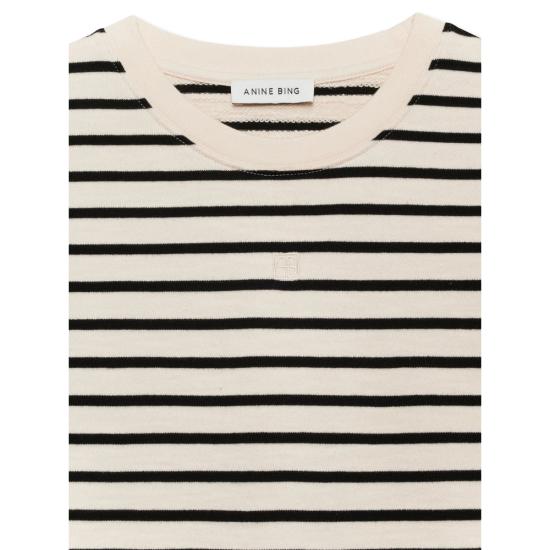 26SS 애니빙 탑 A 08 11431 MTL69 NEUTRALS BLACK - ANINE BING