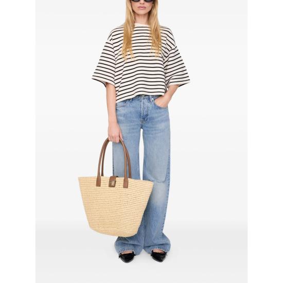 26SS 애니빙 탑 A 08 11431 MTL69 NEUTRALS BLACK - ANINE BING