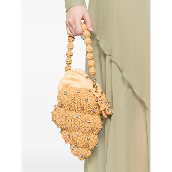 26SS 랄링기 토트백 SEASHELL CRYST NEUTRALS - L'ALINGI