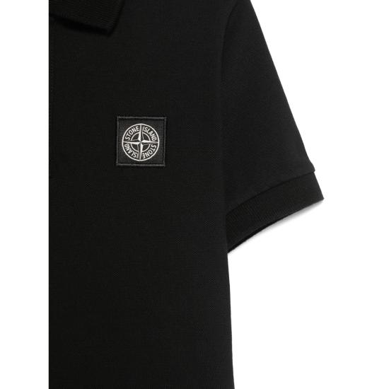 26SS [키즈] 스톤 아일랜드 폴로 셔츠 162200002 S0018 V0029 BLACK - STONE ISLAND