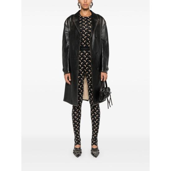 26SS 마린세르 크레센트 문 프린트 긴팔 티셔츠 WTS006A CJER0001 IT99 BLACK - MARINE SERRE