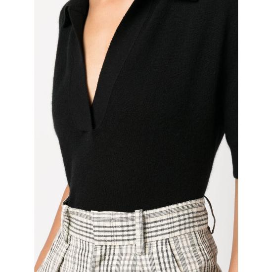 26SS 케이트 폴로 티셔츠 8787605 K605 200 BLACK - KHAITE