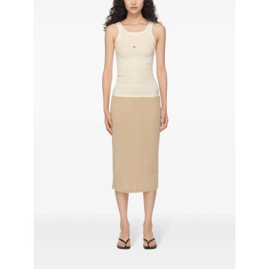 26SS 베이스레인지 민소매 티셔츠 TOHT RB HEART UNDYE WHITE - BASERANGE