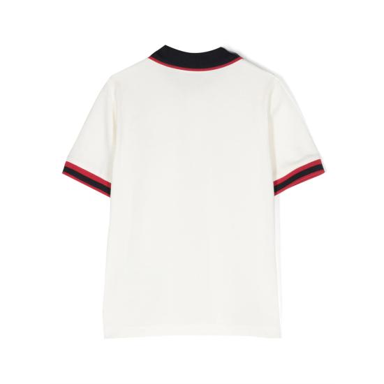 26SS [키즈] 몽클레어 폴로 셔츠 8496W 8A000 03 034 WHITE - MONCLER