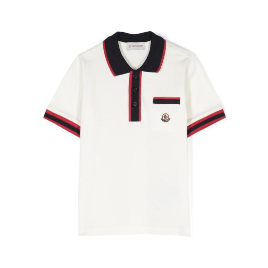 26SS [키즈] 몽클레어 폴로 셔츠 8496W 8A000 03 034 WHITE