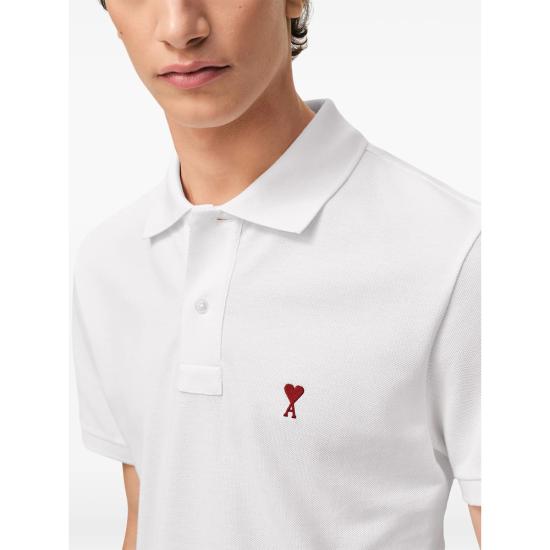 26SS 아미 폴로 티셔츠 BFUPL001 760 100 WHITE - AMI