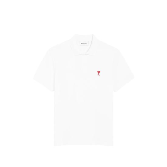 26SS 아미 폴로 티셔츠 BFUPL001 760 100 WHITE