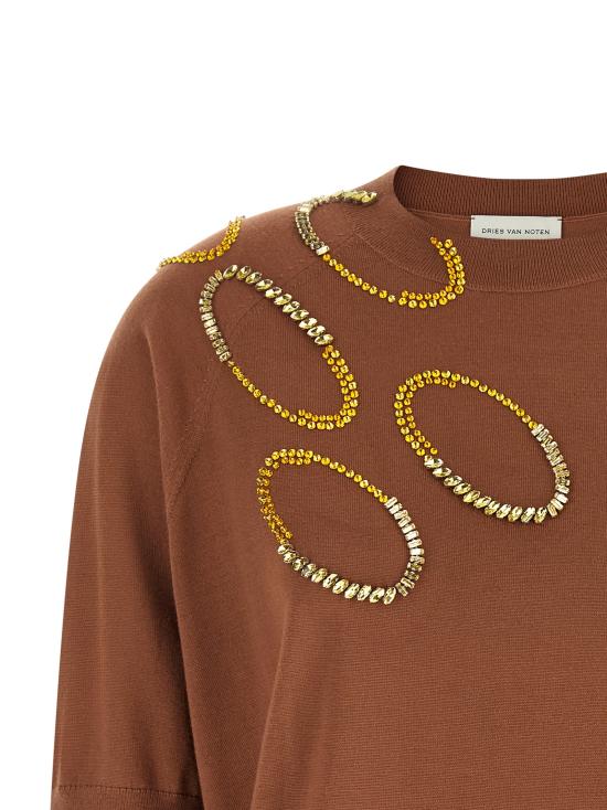 26SS 드리스 반 노튼 가디건 2610112023700700 Brown - DRIES VAN NOTEN