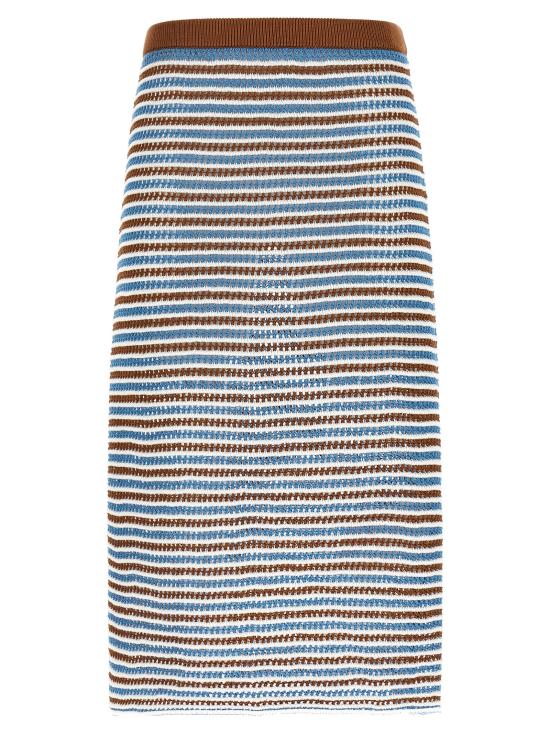 26SS 마르니 미디 스커트 GOMD0128Q0UFCB35CRM30 Multicolor