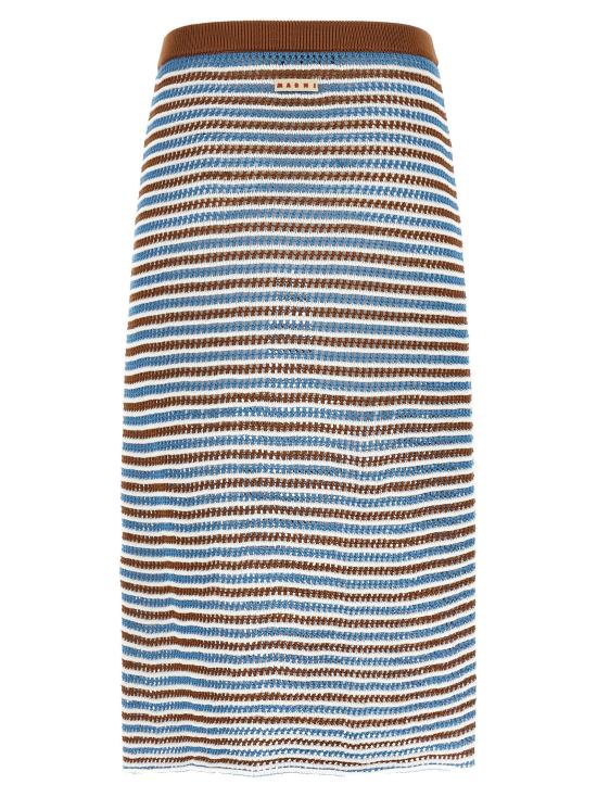 26SS 마르니 미디 스커트 GOMD0128Q0UFCB35CRM30 Multicolor - MARNI