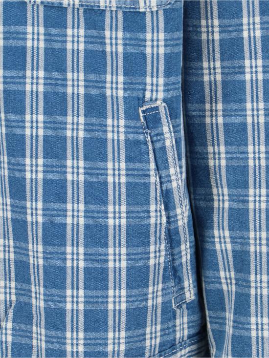 26SS 리바이스 자켓 A4820 0027 SUMMER CHECK TRUCKER Blue - LEVI'S