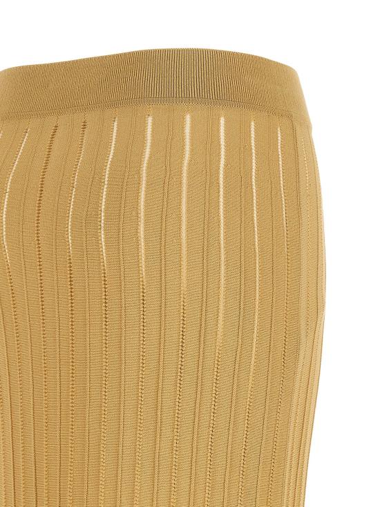 26SS 발망 미디 스커트 GF0LC233KJ631GQ Beige - BALMAIN