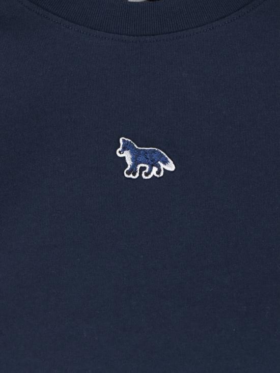 26SS 메종키츠네 베이비 폭스 베이비 티셔츠 MW00105KJ7026 0413 Blue - MAISON KITSUNE