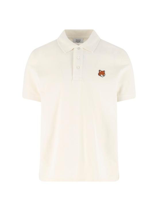 26SS 메종키츠네 폭스 헤드 레귤러 폴로 티셔츠 PM00209KP0002 0063 Beige
