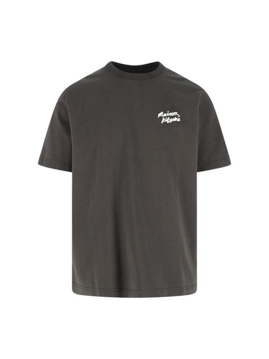 26SS 메종키츠네 핸드라이팅 컴포트 티셔츠 MM00126KJ7025 0453 Grey