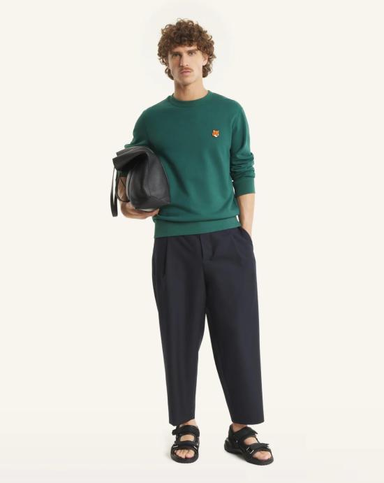 26SS 메종키츠네 폭스 헤드 레귤러 폴로 티셔츠 PM00303KM0340 P399 Verde - MAISON KITSUNE