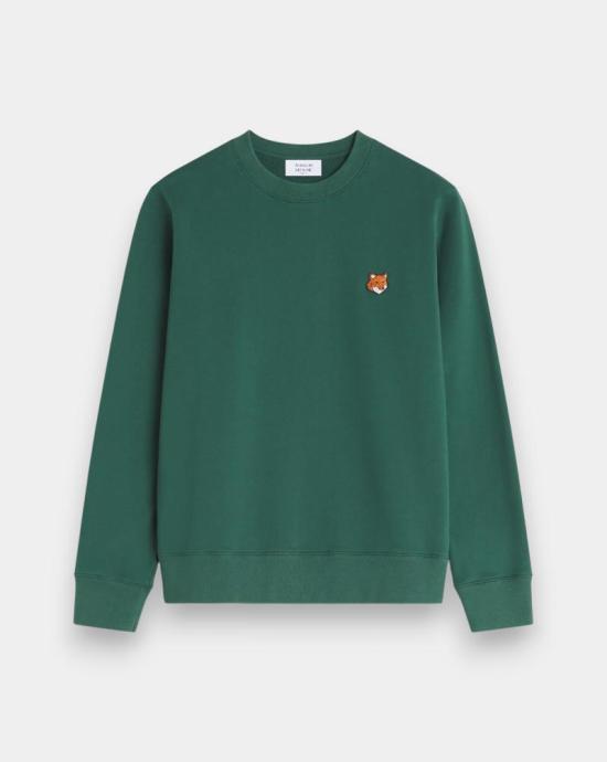 26SS 메종키츠네 폭스 헤드 레귤러 폴로 티셔츠 PM00303KM0340 P399 Verde