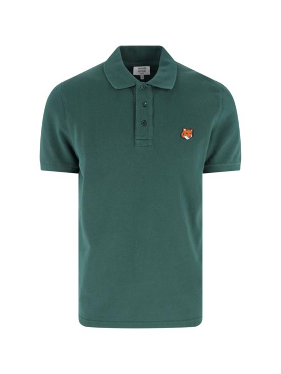 26SS 메종키츠네 폭스 헤드 레귤러 폴로 티셔츠 PM00209KP0002 P399 Green