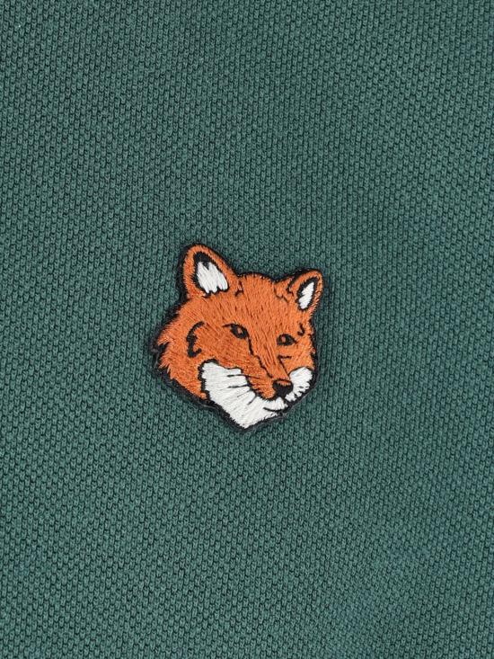 26SS 메종키츠네 폭스 헤드 레귤러 폴로 티셔츠 PM00209KP0002 P399 Green - MAISON KITSUNE