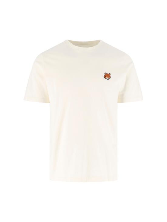 26SS 메종키츠네 폭스 헤드 레귤러 티셔츠 PM00107KJ7026 0063 Beige